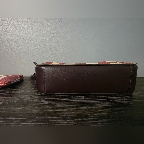 Coach Red and Cream Star-Striped Crossbody Bag And Wristlet Set NWOTs - Picture 8 of 8